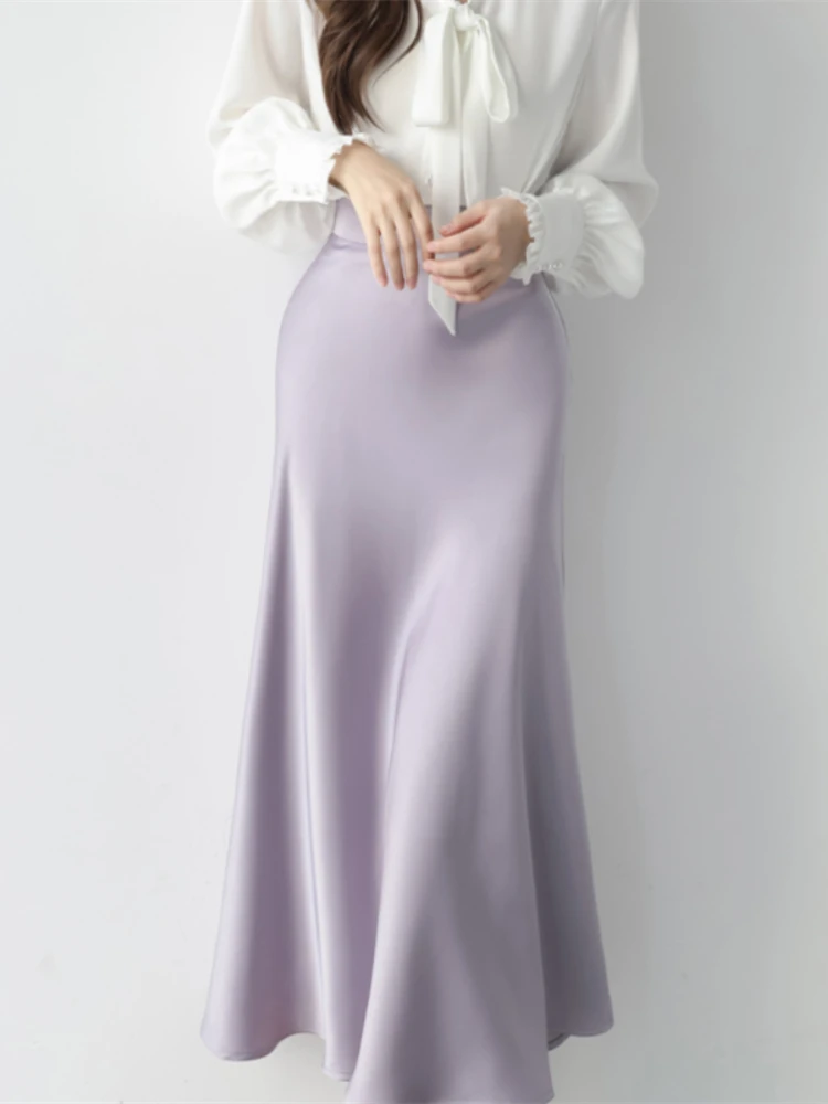 

2022 A Line Japanese Harajuku Autumn Winter Women Skirt High Waist Solid Female Korean Streetwear Elegant Long Skirts