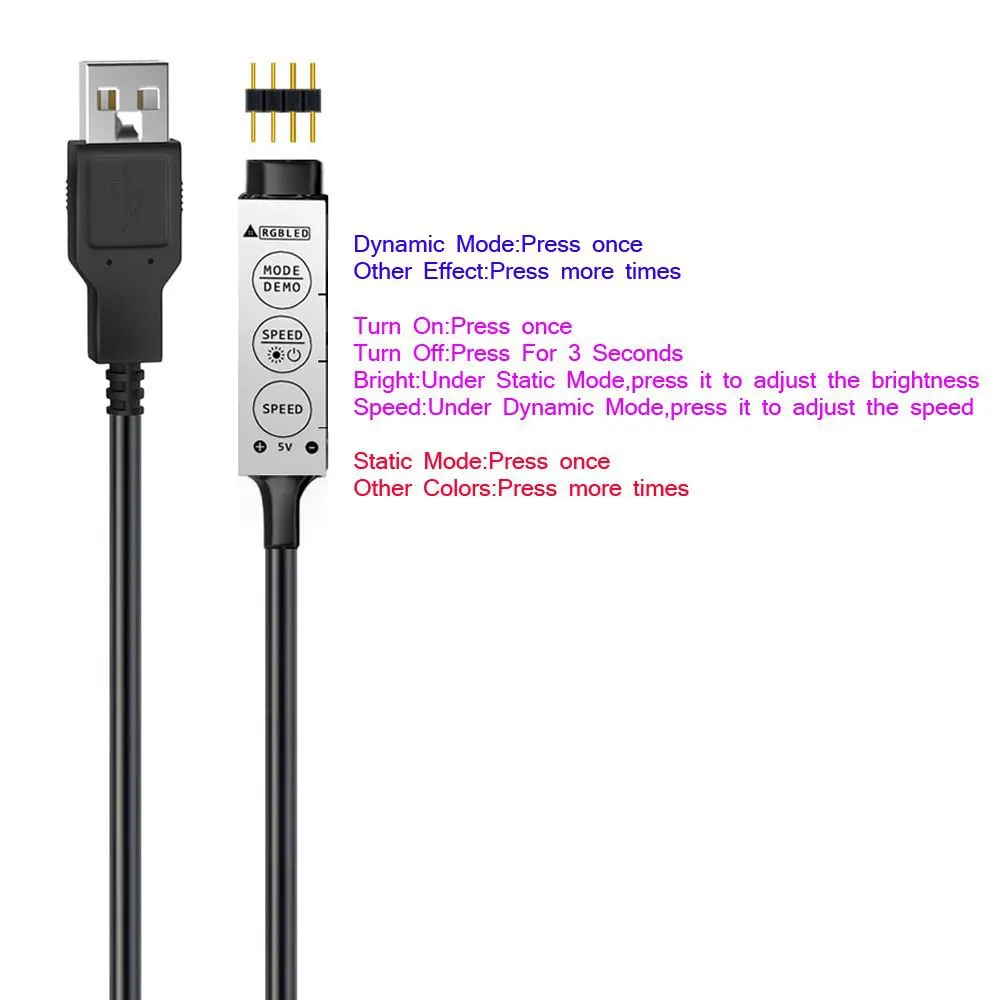 Usb Светодиодная лента rgb Гибкая неоновая светодиодная для подсветильник Ки