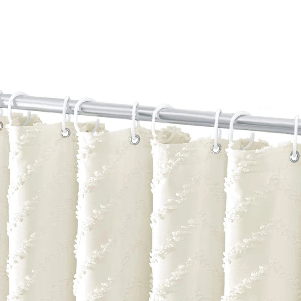 

Богемный стиль, искусственная волна, однотонная занавеска для душа с вырезами