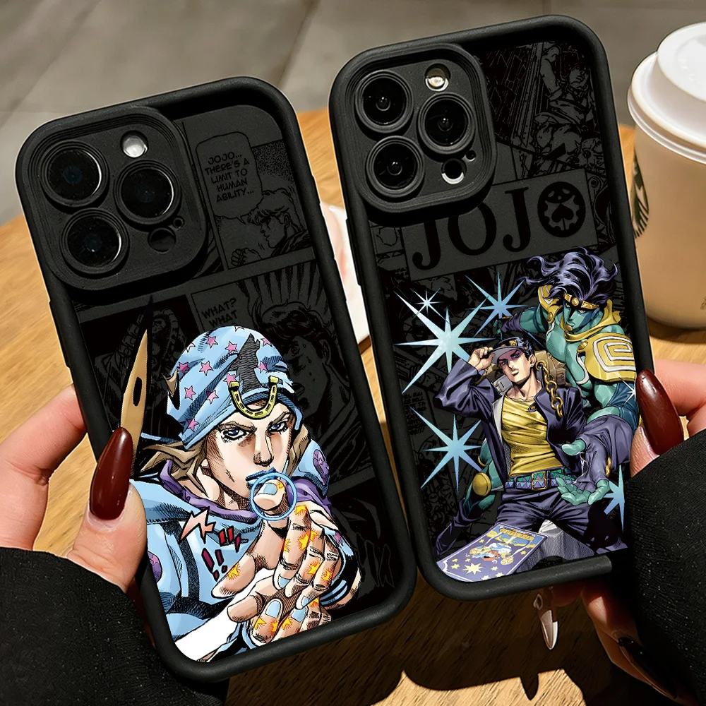 Фото Чехол для телефона с изображением аниме J-Jojo Bizarres AdventureS для Samsung S26 S25 S24 S23 S22 S21 S20 F06 M16 Note 20 FE Plus Ultra 4G 5G №2