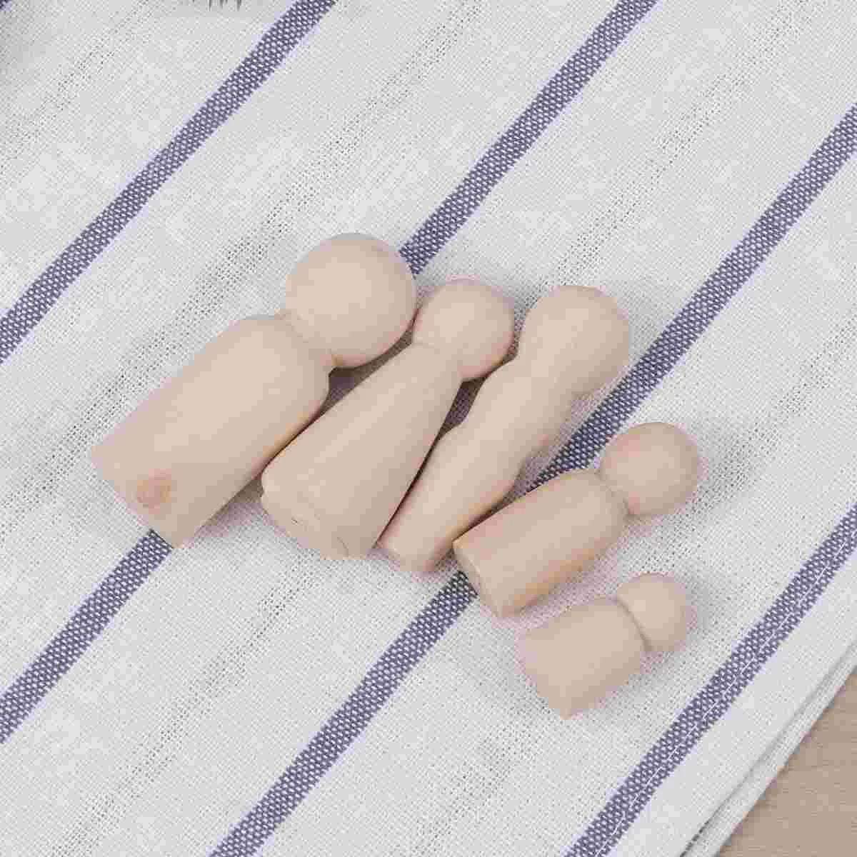 

10pcs Novel Educational Children Craft Kids Painted Family Peg Dolls DIY Painted Dolls for Community