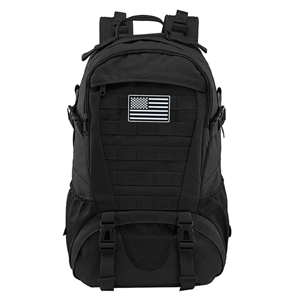 Tactical Backpack for Men Women Hiking Day Pack Molle Military Rucksack Waterproof 30L EDC Bag with USA Flag Patch