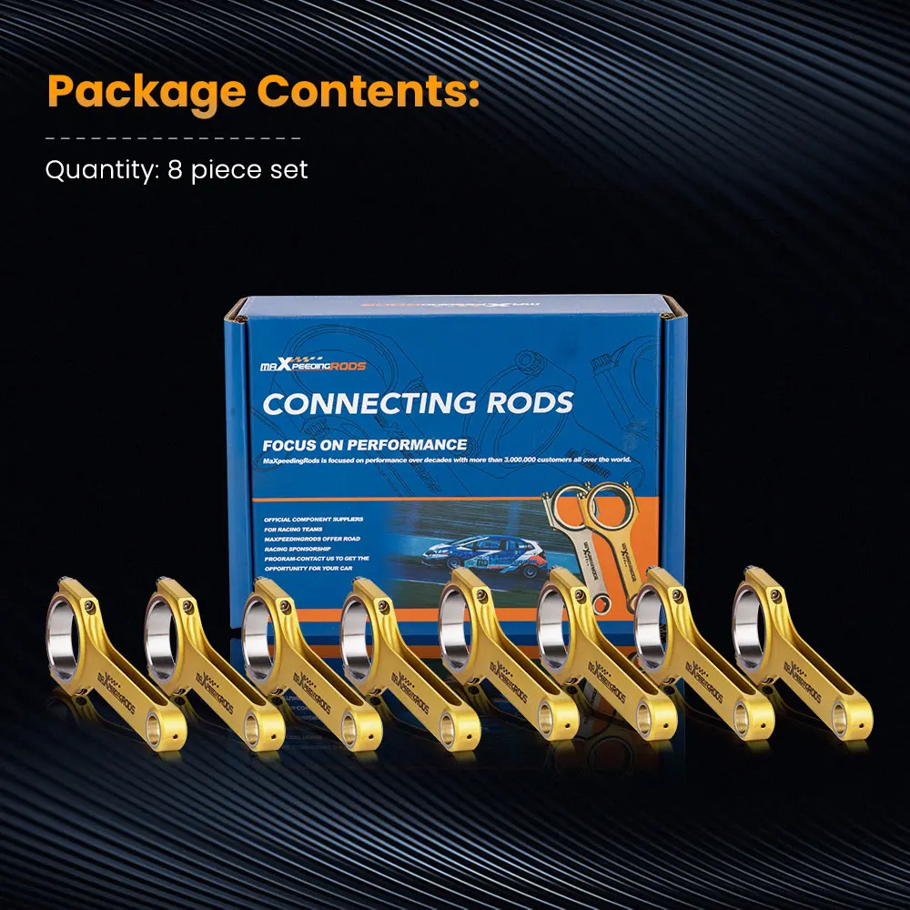 Комплект Шатунов 8x для Toyota Lexus RC-F 2UR-GSE 800 л Conrod двигателя + HP