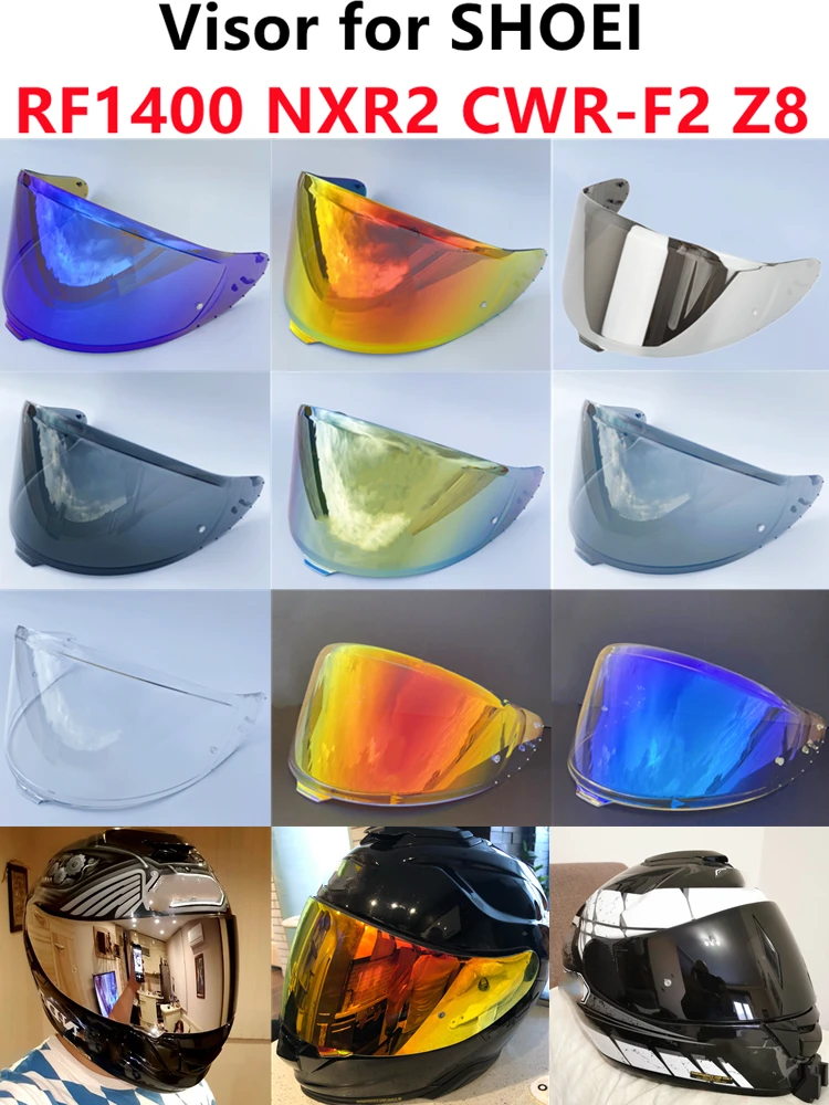 Motorcycle Helmet Shield for Z8 RF1400 NXR2 CWR-F2 Helmet Visor Uv Protection Helmets Accessories Revo Clear Blue 