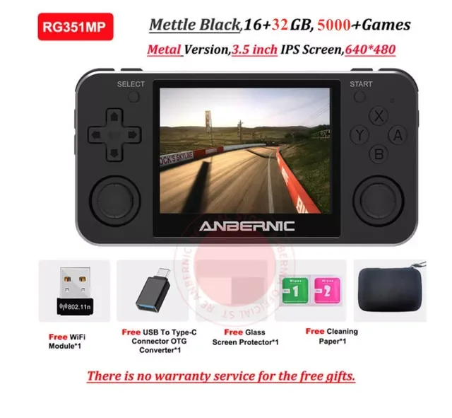 

2022NEW RG351MP Metal Retro Handheld Game Console For PS1 PSP N64 GBA FC 10000+ Video Games Player Pocket Console Box With Wifi