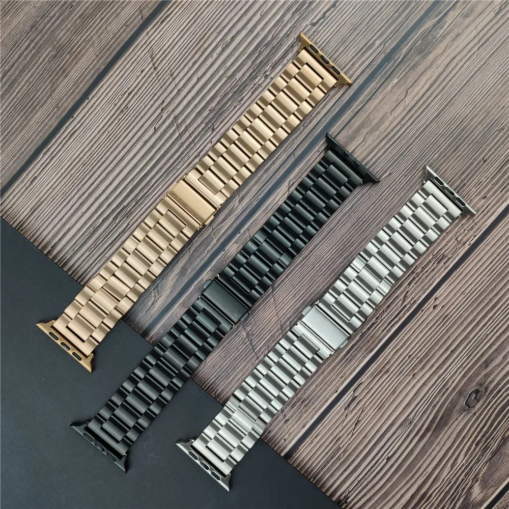 Wristband for Apple Watch 49mm 40mm 44mm Band 42mm 45mm Soft Case Stainless Steel Watchband Bracelet iWatch SE 8 7 6 5 3 Strap
