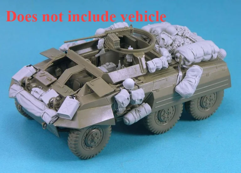 

Масштаб 1:35 Смола литой бронированный танк автомобиля модификация деталей колесницы не включает неокрашенную модель танка