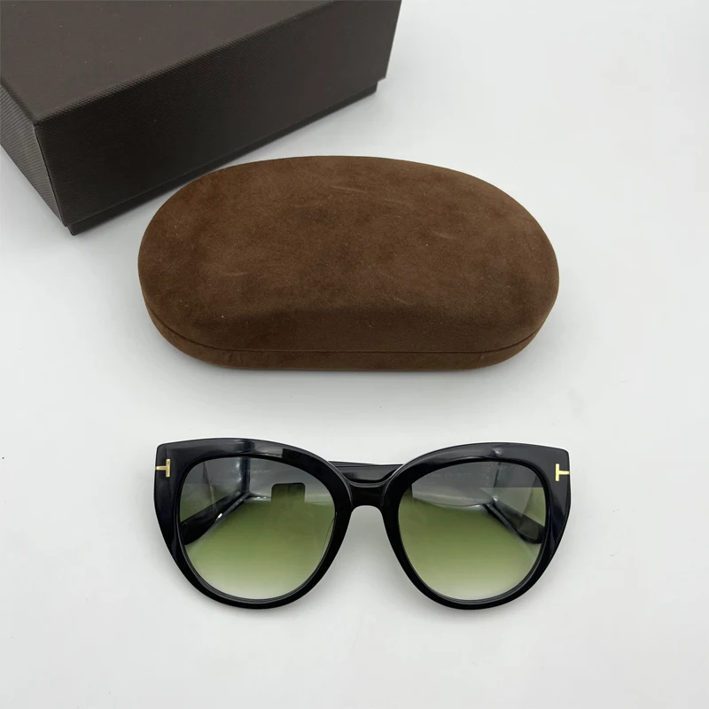 

2022 модные высококачественные овальные женские солнцезащитные очки кошачий глаз в стиле Хай-стрит винтажные простые очки для девочек