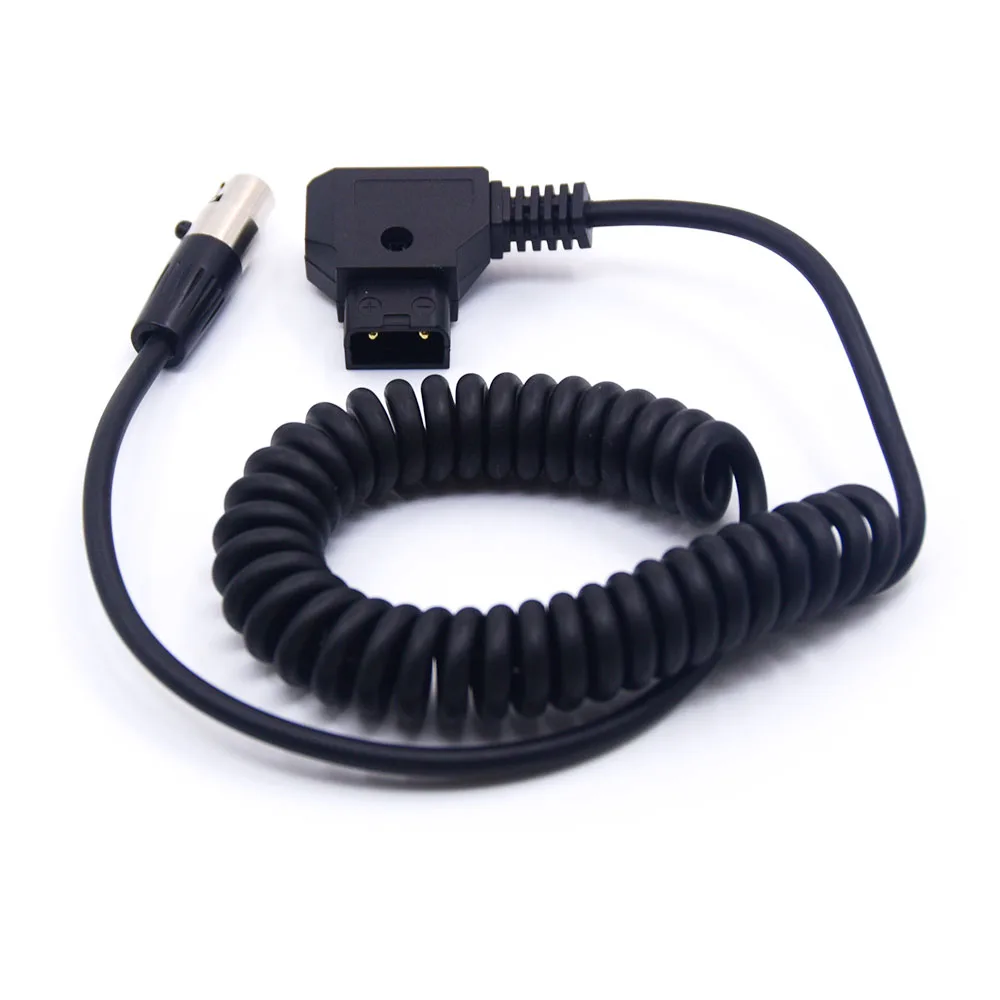 Переходник с D-Tap папа на 4 контакта Mini XLR мама витой кабель питания для камеры TVlogic
