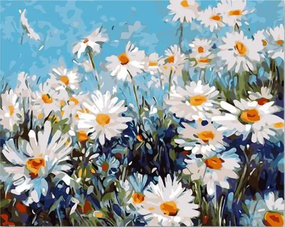 

2481Ann-Tulip diy digital oil painting oil painting acrylic flower painting explosion hand-filled landscape painting