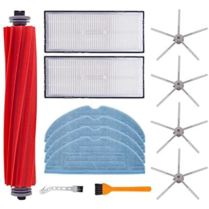 

Аксессуары для пылесоса Xiaomi Roborock S7, S70, S75, S7max, S7max, основная рулонная щетка, Швабра, тряпка, фильтр НЕРА, боковая щетка