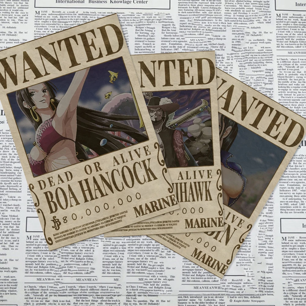 Один кусок бумаги крафт стены Обезьяна D. Картины Luffy Home Roronoa плакат Zoro Vinsmoke Sanji