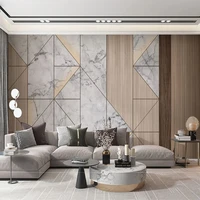 custom 3d modern minimalist geometric light luxury solid wood grille bedroom sofa background wall wallpaper papel de parede