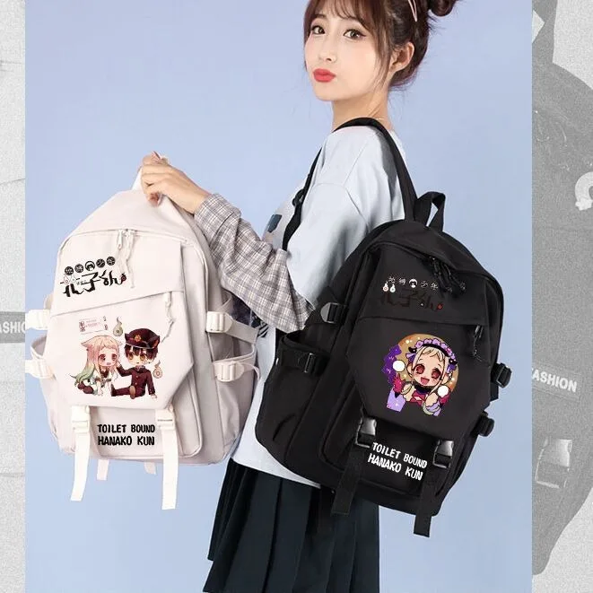 Туалетный мальчик Ханако рюкзак 29 × 42 13 см черный белый синий розовый зеленый Jibaku
