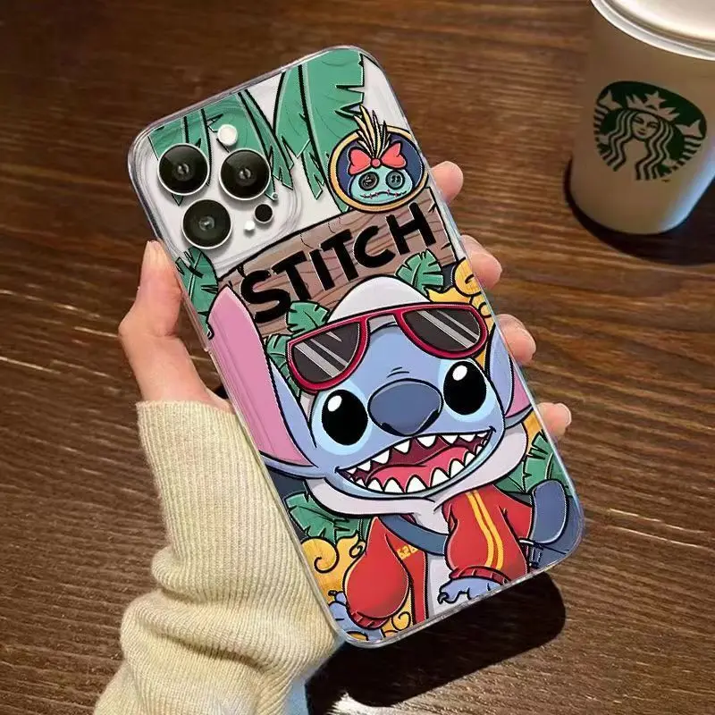 Мягкий чехол TR99 Stitch для iPhone 16 15 14 Plus 13 Mini12 11 Pro X XS Max XR 8 7 6 6S 5 5S SE