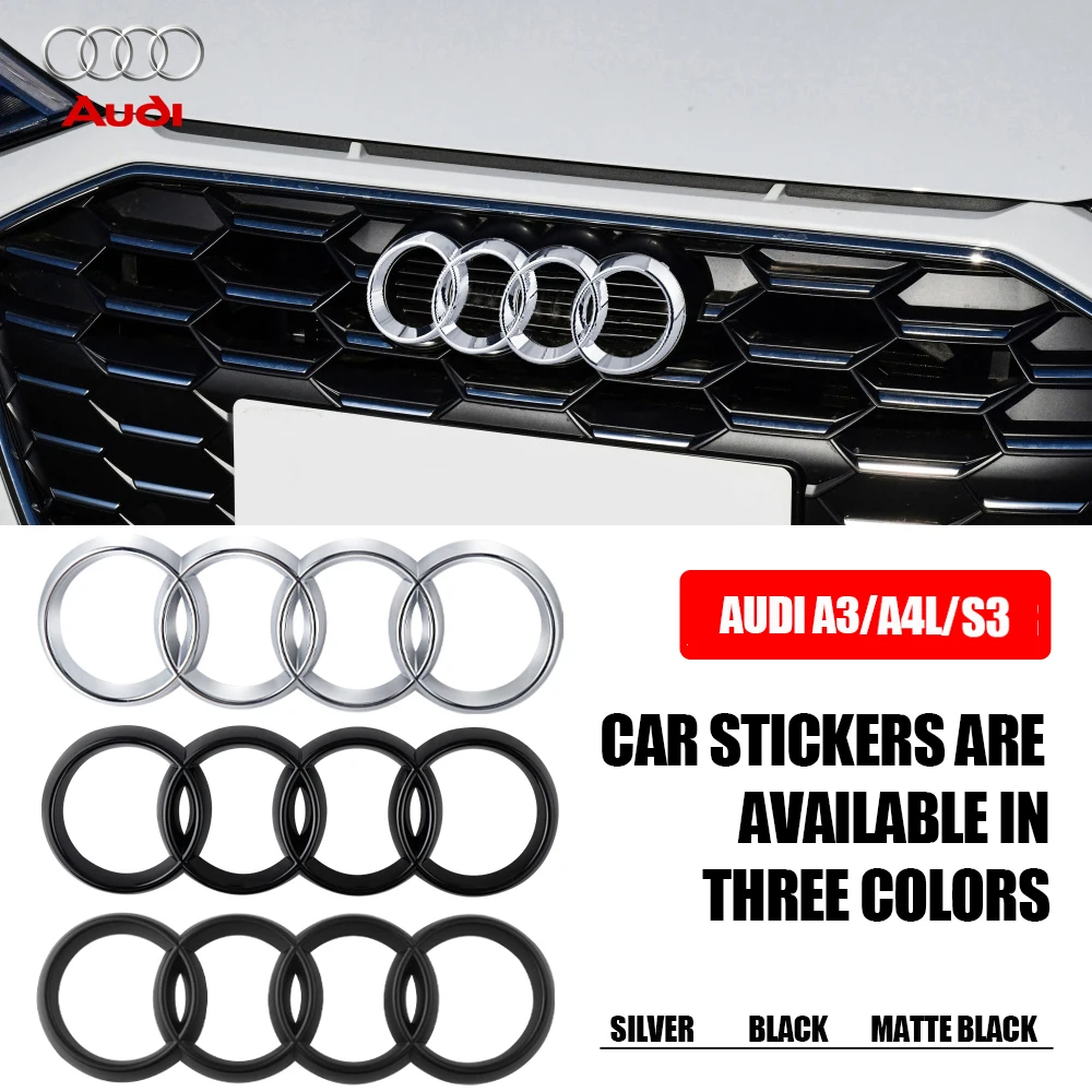 1 шт. ABS Audi Оригинальный Автомобильный капот Передняя крышка Эмблема багажника