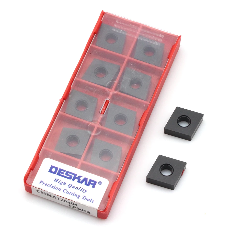 

10PCS DESKAR CNMA120404 LF3018 CNMA120408 LF3018 carbide inserts cutting tools CNC lathe metal turning tools , for cast iron