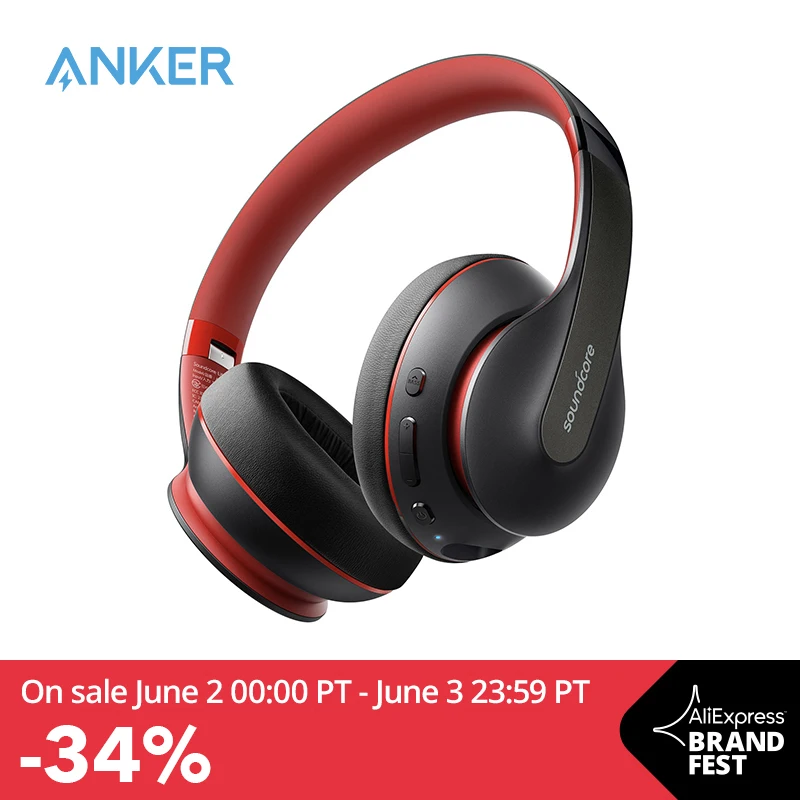  Anker Soundcore Life Q10 беспроводные блютуз наушники, складные, с сертифицированным звуком, 60 часов воспроизведения 
