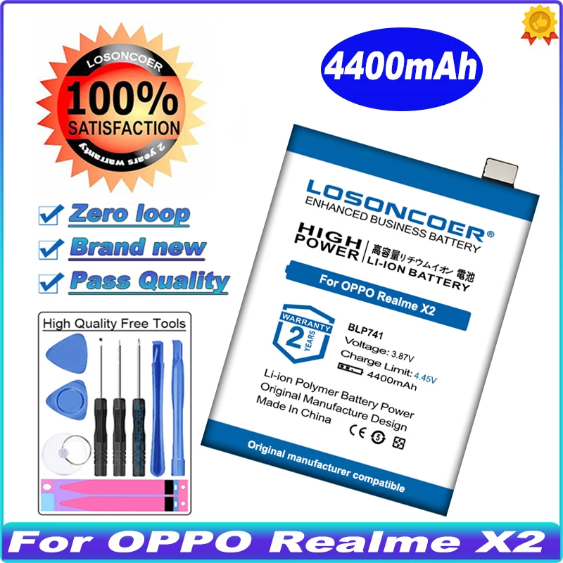 LOSONCOER 4400 мАч BLP741 для OPPO Realme X2 мобильный телефон Battery XT | Мобильные телефоны и