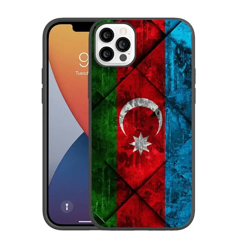 Чехол для телефона с флагом azerjan Buta iPhone 13 12 11 pro max mini x xs xr 7 8 5 se plus мягкий чехол чехлы