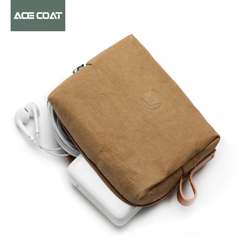 Washable Kraft Mouse Pouch Sleeve Bag for Wireless Mouse Storage Laptop Adapter Charger USB Cable Multi Bag for Macbook