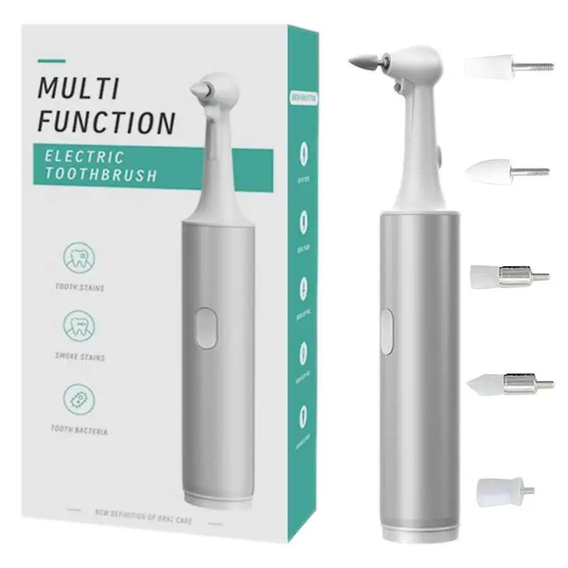 

Electric Tooth Cleaning Tool Calculus Remover Cleaning Tool 800mAh USB Rechargeable 5 Brush Heads Full Clean Electric Device