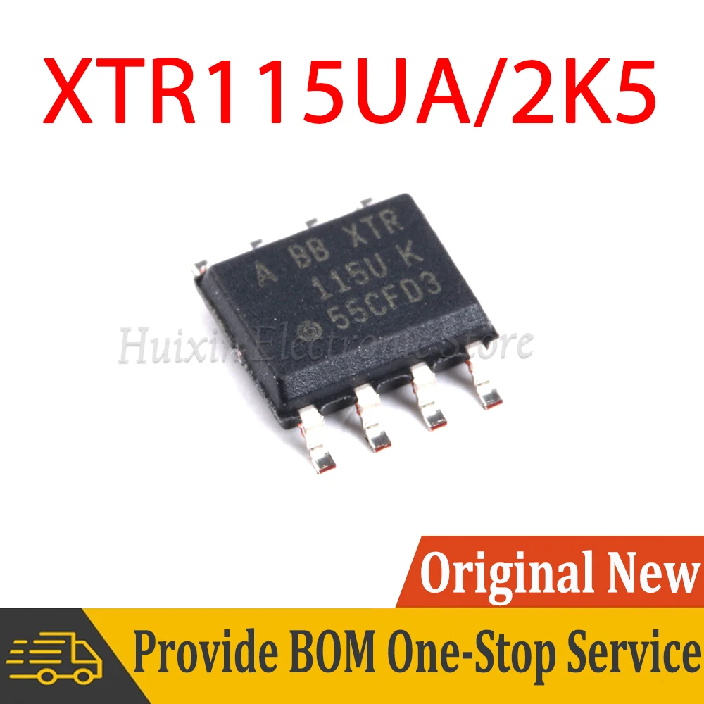 

XTR115UA SOP-8 XTR115U SOP8 XTR115 XTR115UA/2K5 SOP 115U K XTR115UK SMD New and Original IC Chipset