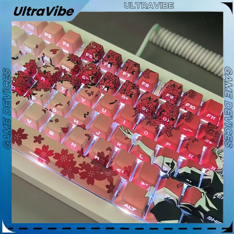 Новый полупрозрачный колпачок для клавиш с боковой гравировкой SakuraRaven