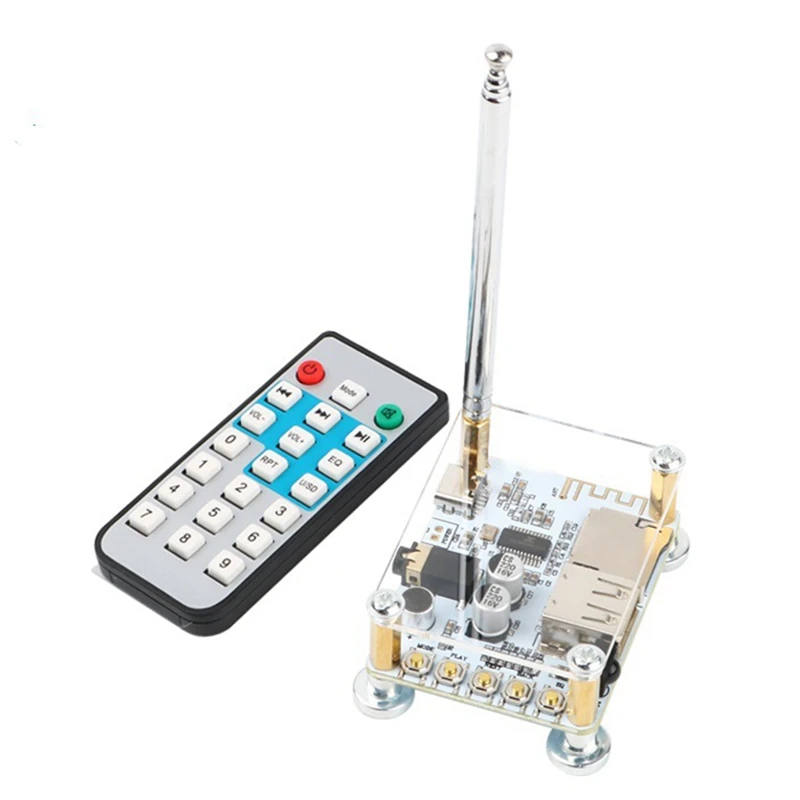 

BT5.0 Audio Receiver Decoding Module +Remote Control Support U Disk TF Card Playback With Radio Amplifier Modified Audio
