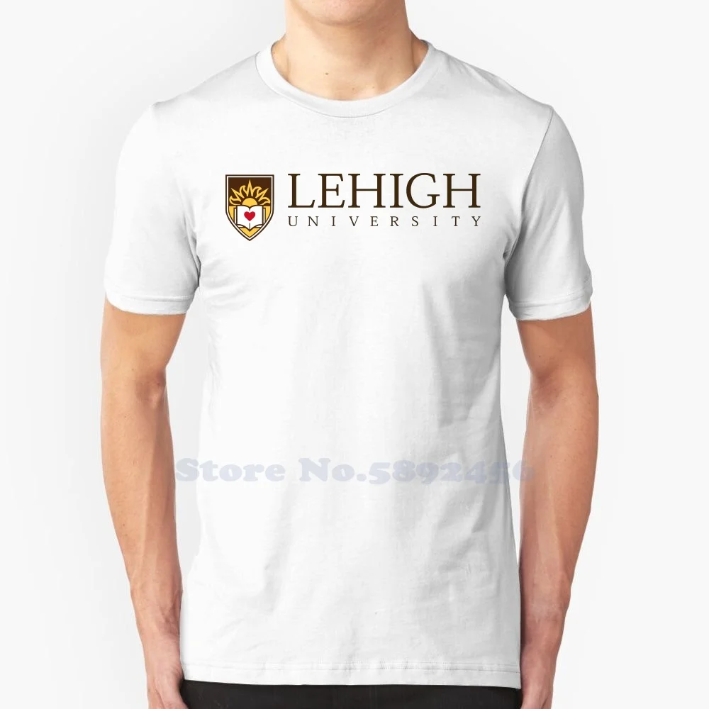 

Высококачественные футболки с логотипом университета Lehigh, модная футболка, новинка, футболка из 100% хлопка