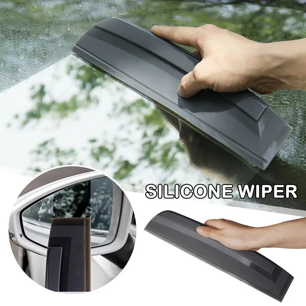 

Flexible Soft Silicone Non-Scratch Handy Squeegee Car Wrap Tool Water Window Wiper Drying Clean Scraping Car Silicone Wipe