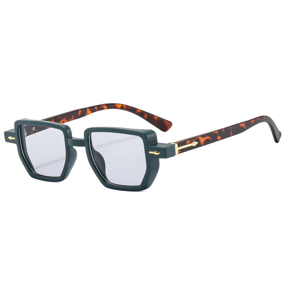 

Fashion Square Women Luxury Sunglasses Vintage Brand Designer Irregular Eyewear Men Punk Small Rivets UV400 Sun Glasses