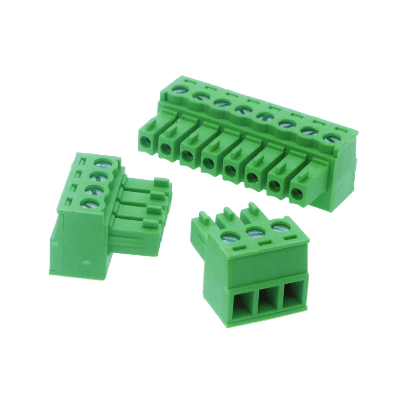 

10 шт. зелёный клеммный штекер HJXY 3.5mm/3.81mm 2EDGK 2p-24pin