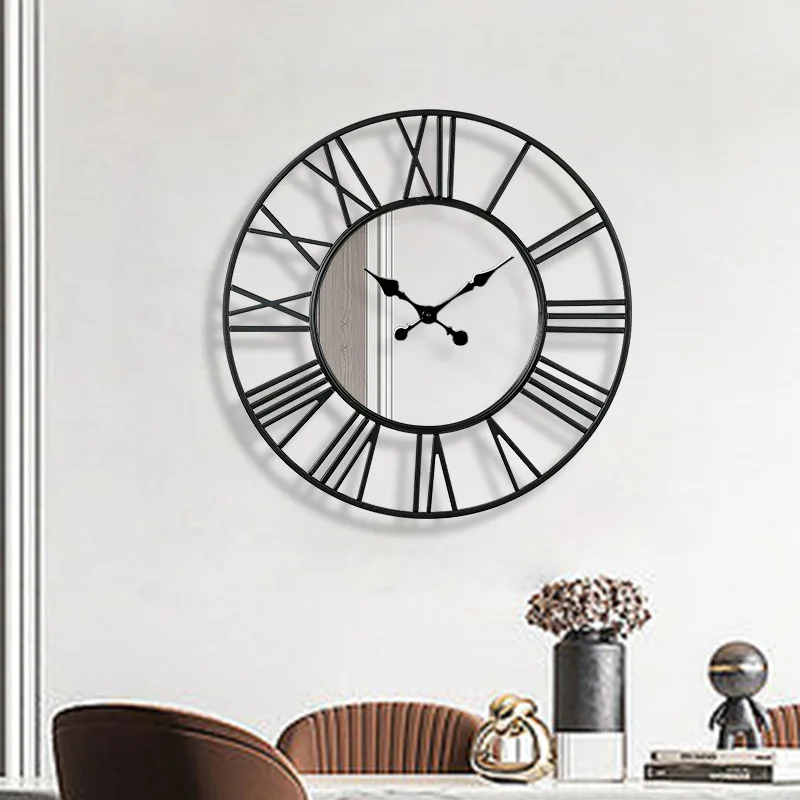

Creative Mirror Wall Clock Metal Large Wall Clock Modern Design Silent Living Room Decorative Objects Bedroom Reloj De Pared