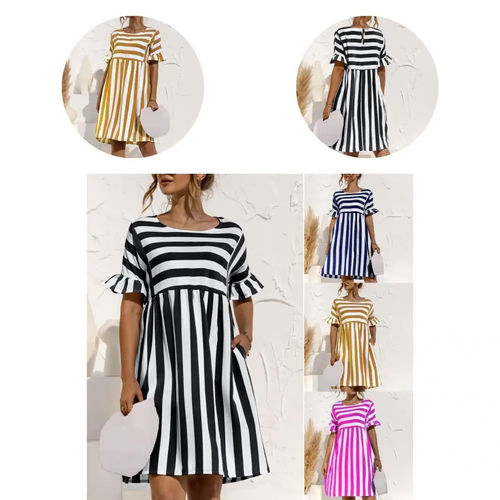 

Comfy Elegant Large Hem Crew Neck Dress for Banquet Women Dress Comfy Elegant Large Hem Crew Neck Dress for Banquet