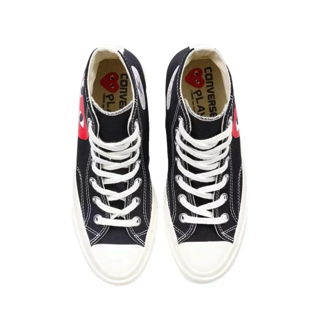 Converse 1970-х годов Chuck Taylor All Star Hi X CDG Мужская и женская обувь для скейтбординга