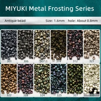 1 6mm miyuki yuki antique beads metal frosted series diy jewelry bracelet jewelry material accessories imported from japan
