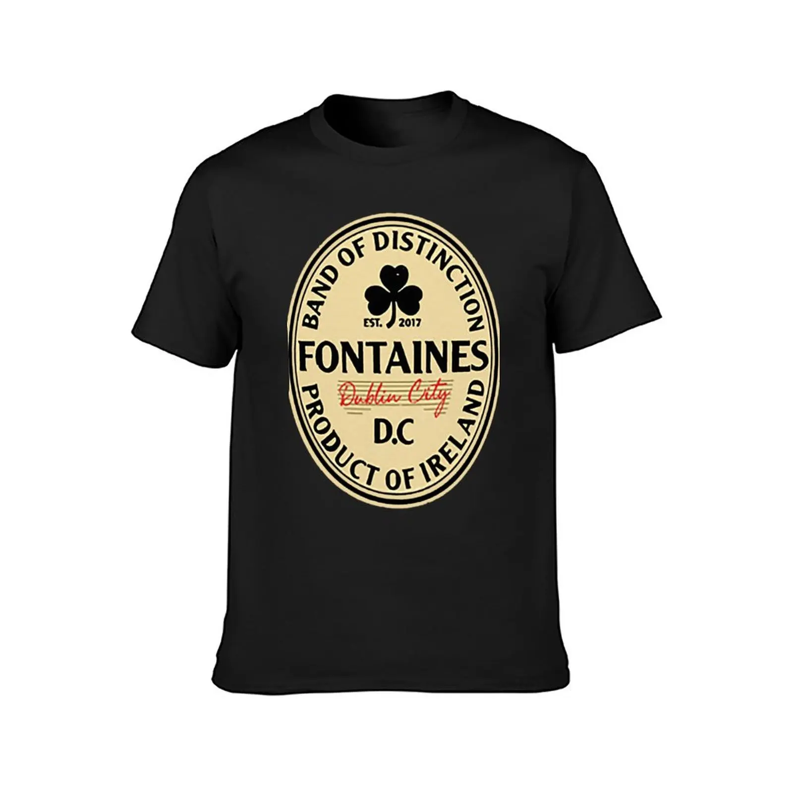 Фото Футболка Fontaines DC, винтажные футболки с принтом животных для мальчиков, летние футболки, мужские однотонные футболки №2