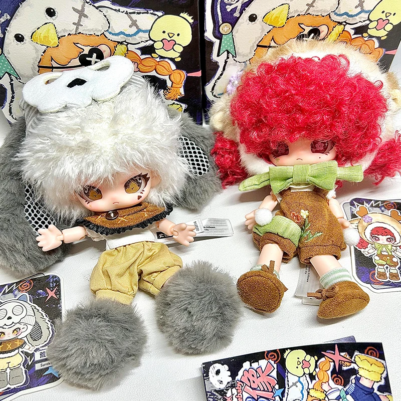 Фото Babythree Rebaby Chasing Light Idol Blind Box, плюшевая фигурка Rebaby с подвижными суставами, фигурка из блайндбокса, загадочная коробка, игрушки-сюрпризы. №2