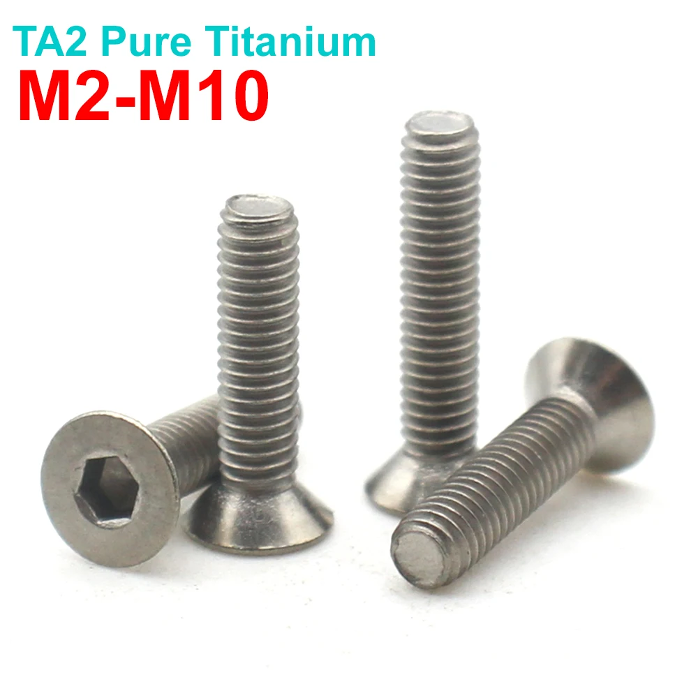 

Болты из чистого титана Zimir M2-M10 DIN7991 3-50мм