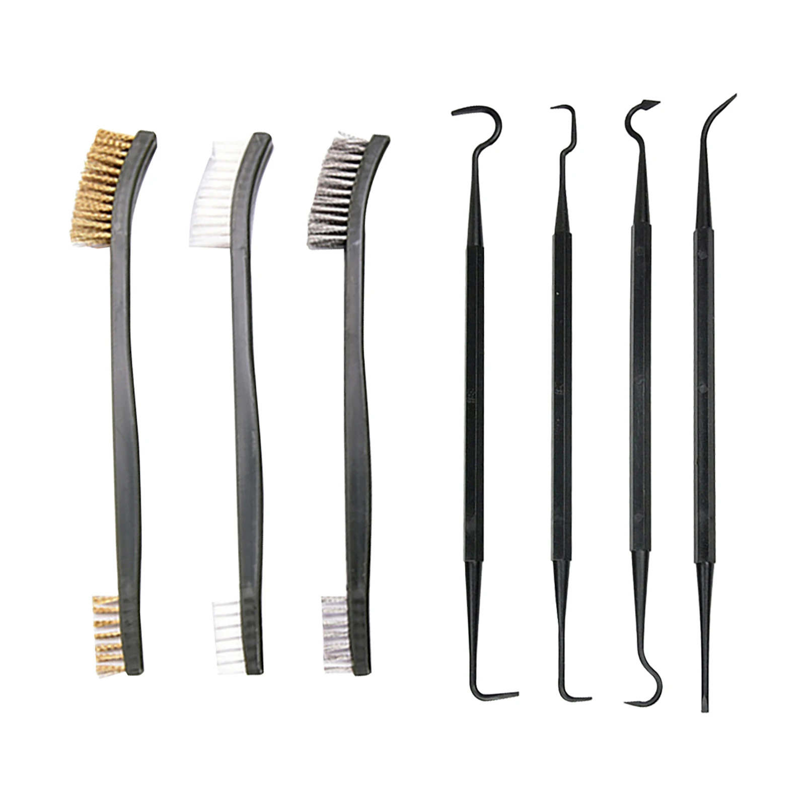 

6pcs Nylon Pick Car Double Ended Pipe Hand Tool Multifunctional Home For Cleaning Long Dirt Removal Heavy Duty Wire Brush Set