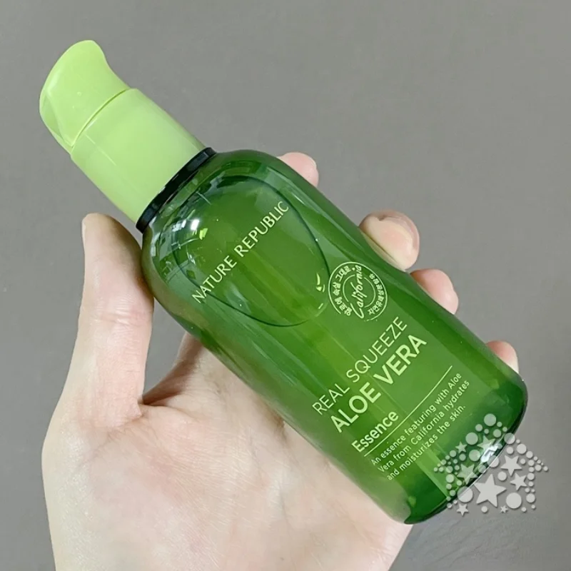 

Korea Nature Republic Original real squeeze ALOE VERA ESSENCE 100ml Aloe Aqua serum Deep Moisturizing face serum skin care