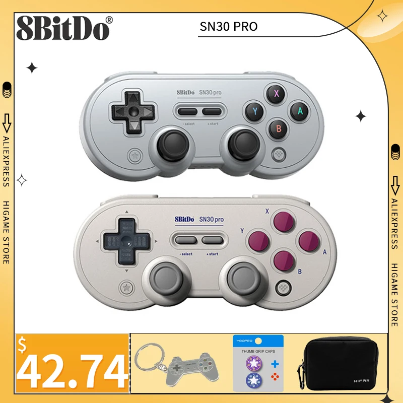 

8BitDo SN30 Pro Controller Global Version Gamepad For Windows Android macOS Nintendo Switch Steam Raspberry Pi Gamepad SF30 Pro