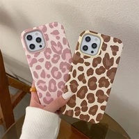fashion leopard grain pattern phone cases for iphone 13 12 11 pro max xr xs max x 78plus 2022 soft tpu shockproof back cover