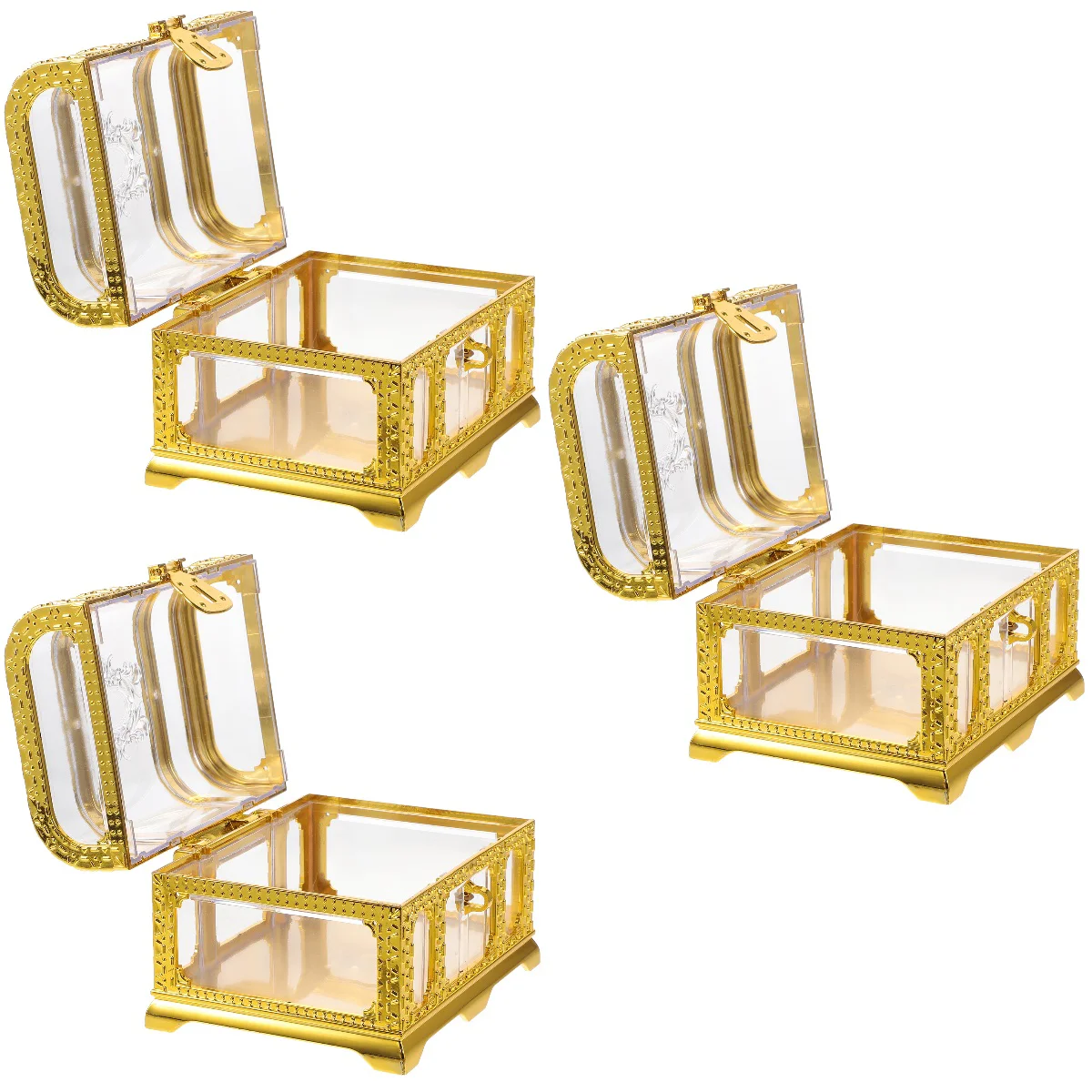 

3pcs Candy Packaging Box Candy Box Bridal Treat Box Box