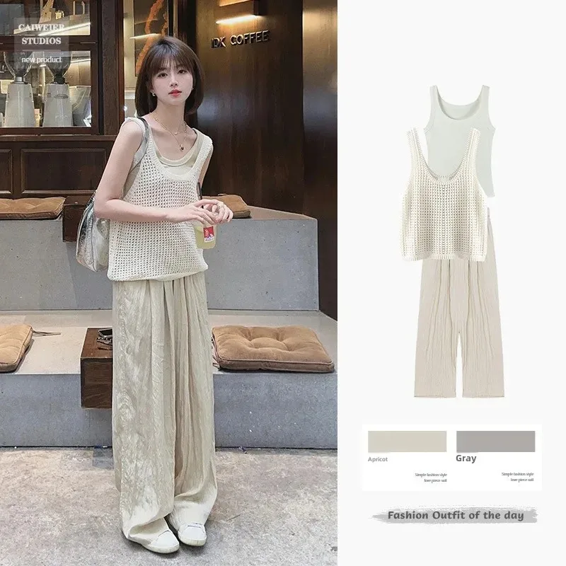 Модный летний наряд в гонконгском стиле для женщин больших размеров уменьшающий