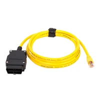 12v 16 pin yellow obd2 enet data cable network cable harness interface car coaxial speaker audio cable line for bm w car