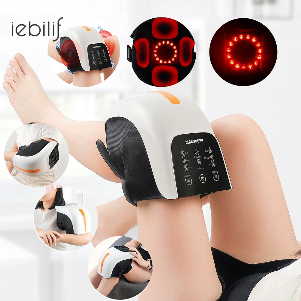 

Electric Infrared Heating Knee Massage Air PressureVibration Physiotherapy Instrument Knee Massage Rehabilitation Pain Relief
