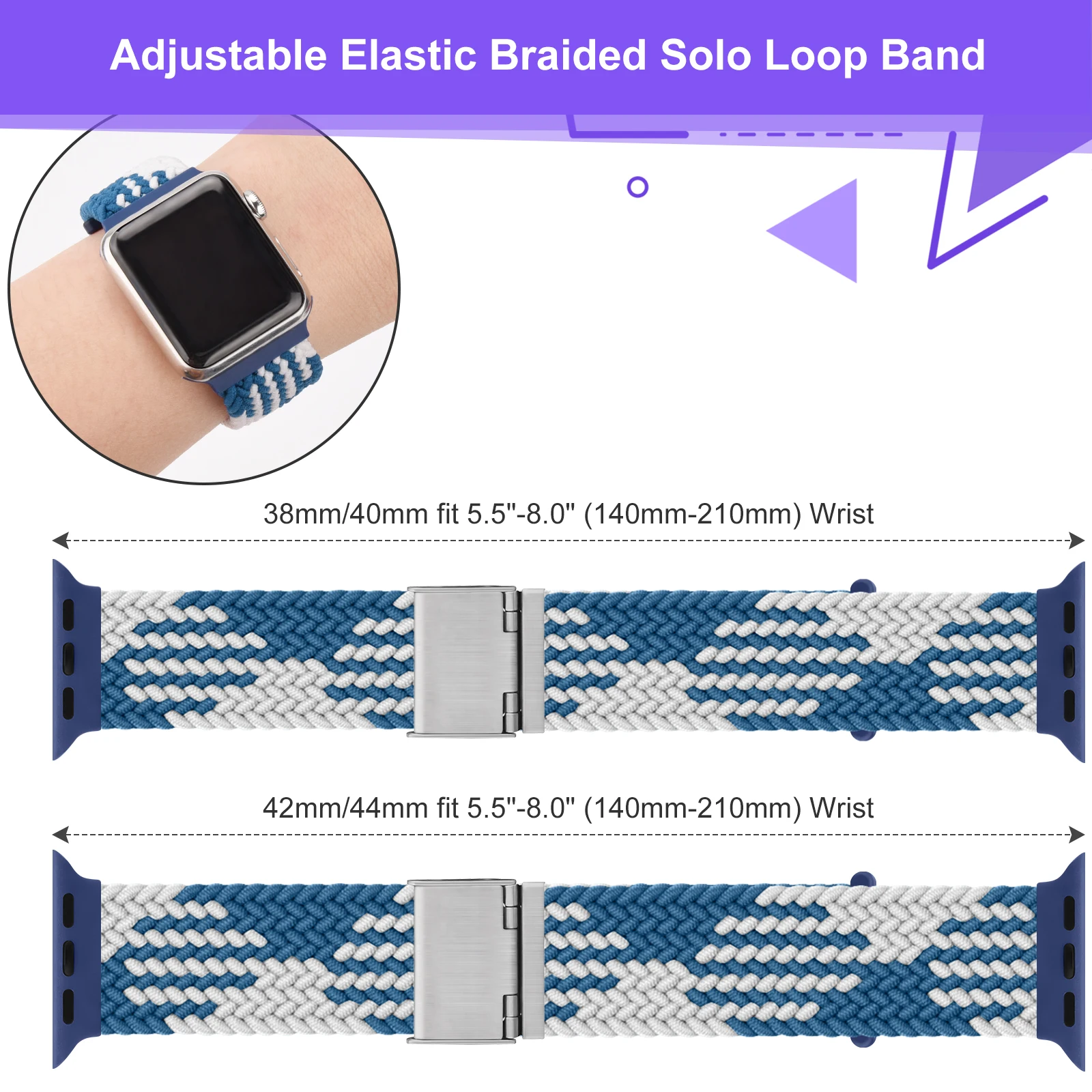 10pcs/lot Braided Strap for Apple Watch Ulta 49mm 8 7 6 SE 5 4 3 Se Bracelet for iWatch 44mm 38mm 42mm 41mm 45mm 40mm Watchband