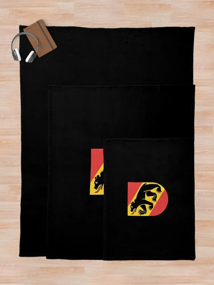Wappen des Kantons Bern und der Stadt (Schweiz) Герб kant Берна и город (Switz Throw Blanket